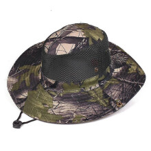 (Army Green) Unisex Summer Camo Breathable Mesh Sun Protection Hat Boonie Outdoor Hunting Cap