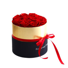 Romantic Level A Eternal Rose in Box Gifts Wife Real Rose Preserved Flower Gift Set Home Decor Valentines Day Wedding-B