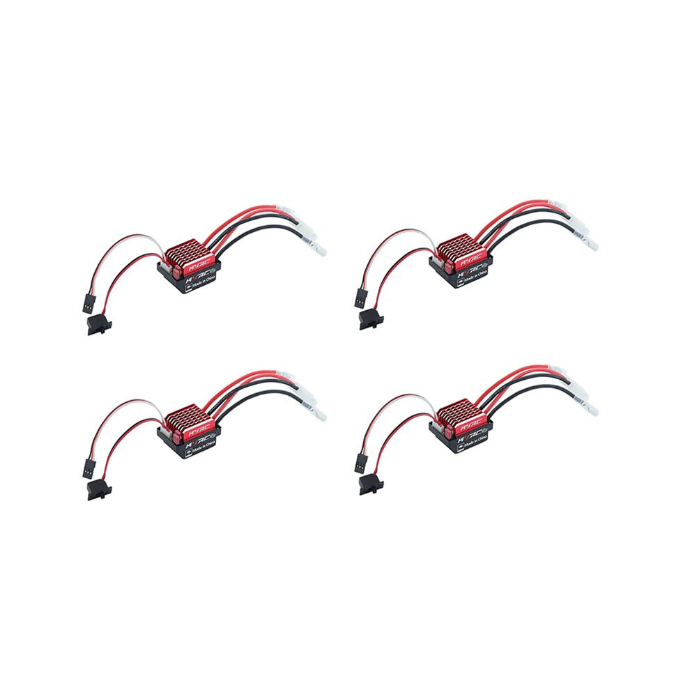 4X 1060 60A Waterproof Brushed Esc Speed Controller Forward Brake And Reverse Brake For 1/10 Rc Crawler Axial Scx10 Trx4 4712087795866
