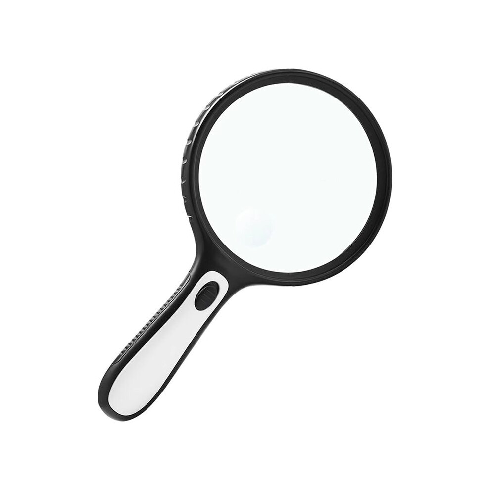 Handheld LED Magnifying Glass 3-30X/60X, Large Lighted Magnifier for Reading, Seniors, and Crafts