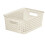 Curver (4L, White) Curver Nestable Rattan Effect Basket 1