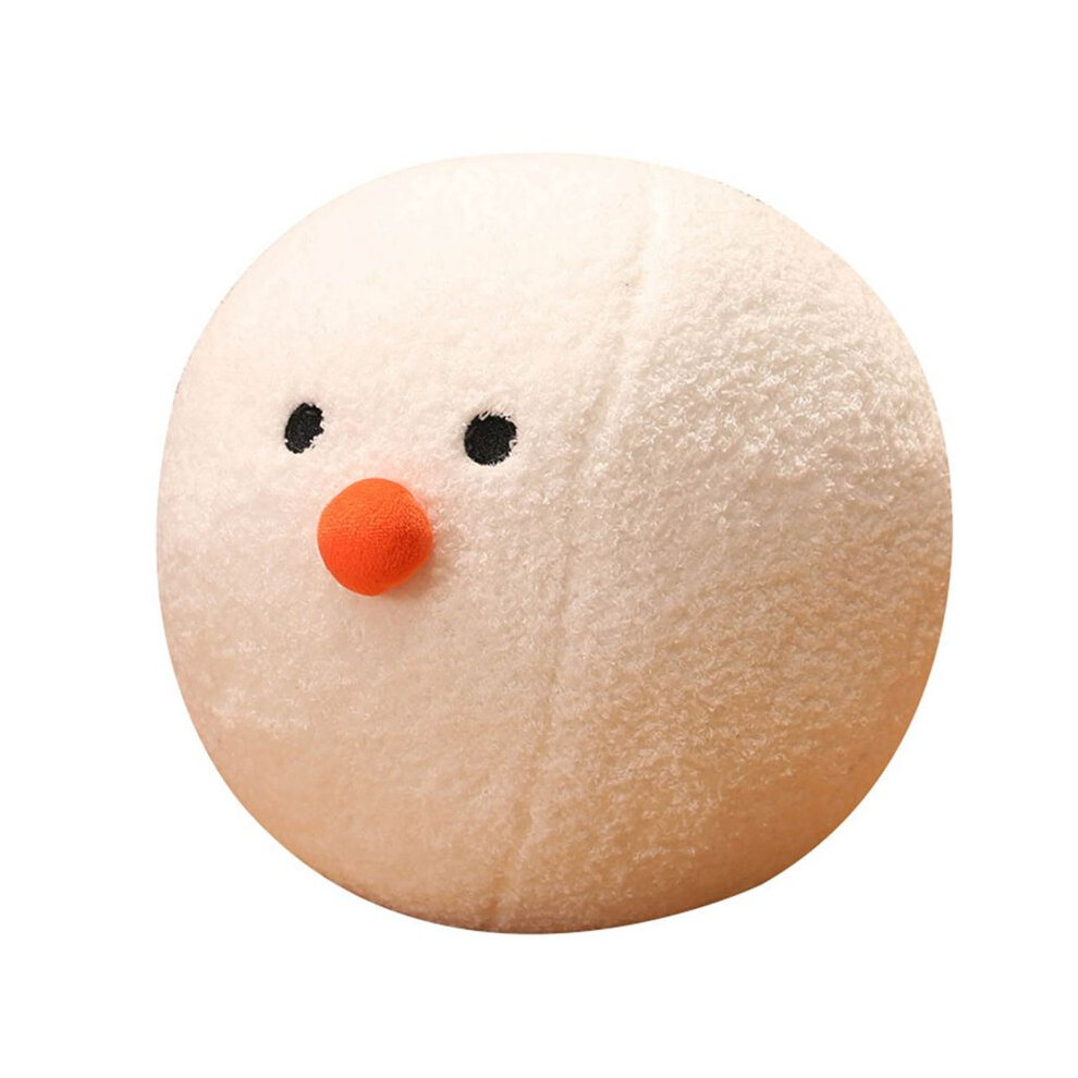 Snowball Doll Pillow Plush Toy -Shaped Doll Cartoon Soft Cute Festival Gift For Children 20Cm White 6031910620228