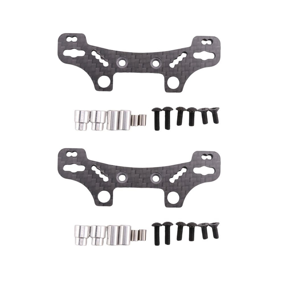2X Carbon Fiber Shock Tower For Tt02 Tt-02 Tt02d Tt02r Tt02t 1/10 Rc Off Road Car Upgrade Parts 6033601657933