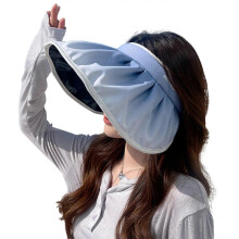 (gray blue) Women Visor Hat Summer Sun Visor Hat Golf Cap Summer Hat Foldable Sun Hat With Ponytail Hole Uv Protection Wide Brim  Purple