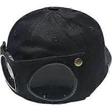 Dww-Aviator Hat Fashion Glasses Peaked Cap Sun Protection