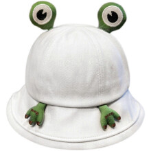 (White) Cute for Frog Bucket Hat Packable Fisherman Cap Outdoor for Sun for Protection Hat Summer Beach for Sun Cap for Women Me  White