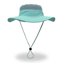 (Sky Blue) Unisex Wide Brim Sun Hat,outdoor Upf 50+ Waterproof Boonie Hat Summer Uv Protection Sun Caps