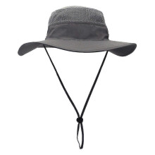 (Dark Grey) Unisex Wide Brim Sun Hat,outdoor Upf 50+ Waterproof Boonie Hat Summer Uv Protection Sun Caps