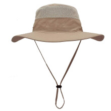 (Khaki) Unisex Wide Brim Hat, UPF 50+ Waterproof Sun Protection, Summer UV Protection Boonie Hat