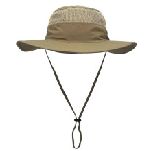(Dark Khaki) Unisex Wide Brim Hat, UPF 50+ Waterproof Sun Protection, Summer UV Protection Boonie Hat