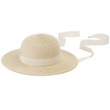 (Beige) Baby Girls Boy Kids Children Skin-friendly Summer for Sun Hats Jazz Cap Beach Outdoorsports Straw for Sun for Protection  White
