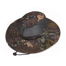 (Coffee Green) Unisex Summer Camo Breathable Mesh Sun Protection Hat Boonie Outdoor Hunting Cap