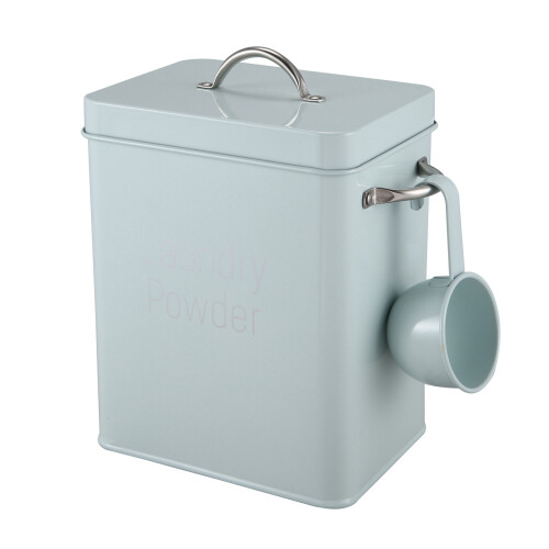 2X 3L Beautiful Powder Laundry Powder Boxes Storage with Scoop Green 2