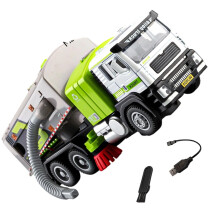 Realistic Cleaning Vehicle Toy Alloy ABS Construction Kids-Gray