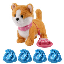 Leash Walking Cats/Dog Interactive Plush Animal Toy-Shiba Inu
