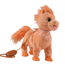 Children Electric Pet Interactive Plush Toy-Horse O.range