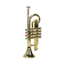 Trumpet Toy for Kids Music Education with Realistic Tones-Gold