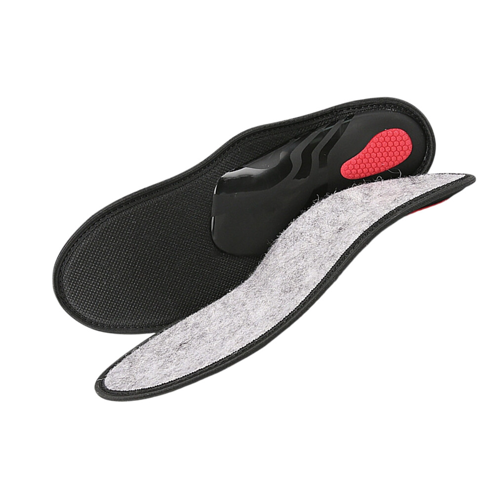 Black/Gray Shock Absorbing Orthopedic Insoles For Pains- 45 46