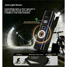 Bike Lights for Night Riding, USB-C Rechargeable Bicycle Lights Bright Headlight 5 Lighting Modes for Cyclists