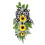 Sunflower swag with eucalyptus leaves 1 piece 4