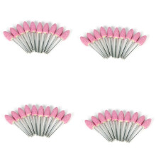 40Pcs Abrasive Mounted Stone for Accessories Grinding Stone Wheel for Rotary Tools Bullet-Shape