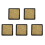 5X Ink Pad Stamp Pad for Wedding Letter Document Gold 1