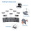 2X 10 Tier Acrylic Display Stand, Acrylic Riser Display Stand Perfume Holder, Riser Display Shelf Multilevel Stands 8