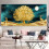 Εκτύπωση σε καμβά Golden Deer Money Tree 50x100cm χωρίς κορνίζα 5