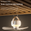 Ventilatore da soffitto portatile a LED con telecomando, 3600 mAh 3