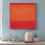 Εκτύπωση σε καμβά Mark Rothko Ώχρα και Κόκκινο σε κόκκινο καμβά 60x60εκ. 3