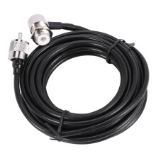 3X RB-400 Support de Montage D'Antenne de Voiture + 5M PL259 Connecteur Etendre Le Cable Cable D'Alimentation pour Radio Mobile TH-9800 BJ-218 KT8900