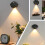 Night Light Motion Sensor Shell Shaped Spotlight Rechargeable Bedroom Corridor Staircase Mural Decorative Light White 7