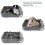 Cuscino per cani - LECOO - Lavabile - Extra morbido - Comodo - Grigio 3
