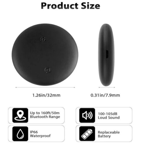 Confezione da 2 tracker Android Air Tracker Tag compatibili con Find Hub e Find My, solo per chiavi e dispositivi Android. 1