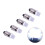 5 stk. E10 LED-indikatorpære DC3V til 24V 2