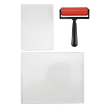 5x7 and 8x10inch Gel Plate, Waterproof and Washable Gel Printing Plate with Rubber, Suitable for Card Making, Arts