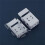 12 Pieces Blind Brackets 2 Inch Low Profile Box Mounting Bracket for Headrail (White) 7