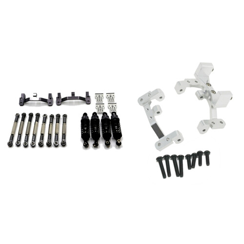 Pull Rod Tie Rod Pull Rod Base  for WPL B14 B24 C14 C24 & Pull Rod Base  Axle  Servo Bracket Mount 1