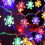 Christmas snowflake string lights 40 LED waterproof 6