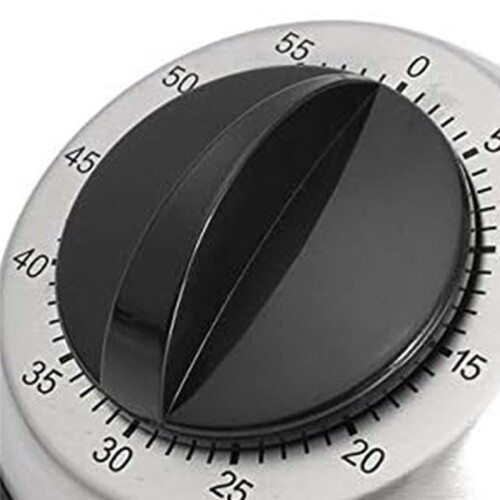 Mechanical Stainless Steel  Counter 60 Mins Cooking Baking Kitchen Timer Countdown Wind  Clock Home Tools 1