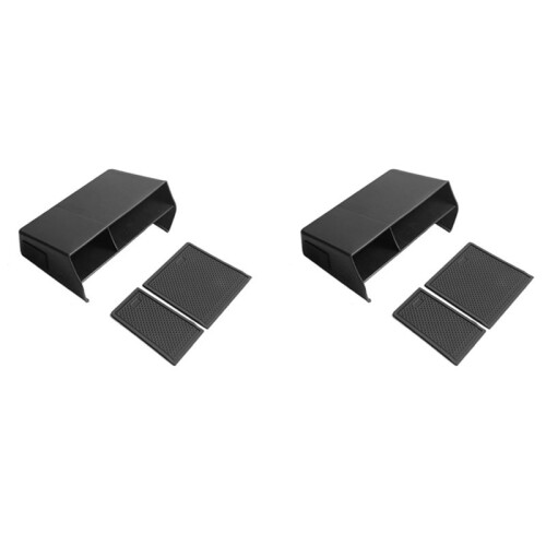 2X for 2022   11Th Center Console ABS Storage Box Armrest Box Organizer Tray
