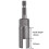 4 Pack Deep Power Wing Nut Driver, Slot Wing Nuts Drill Bit Socket, Wrenches Tools Set 1/4 Inch Hex Shank 3