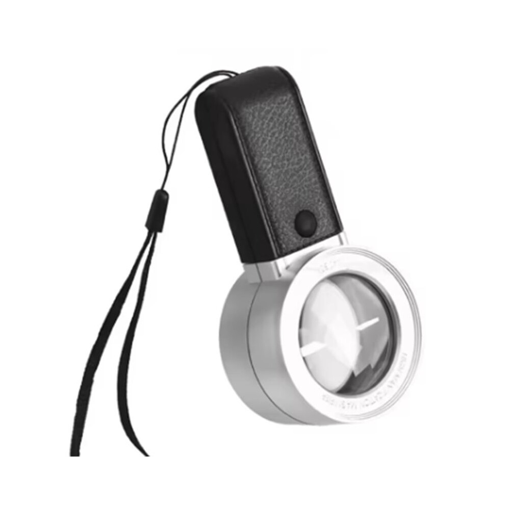 30X Magnifying Glass with LED UV Light Professional Duel Layer Optical Glasses Lens Handheld Magnifier Jewelry Loupe B