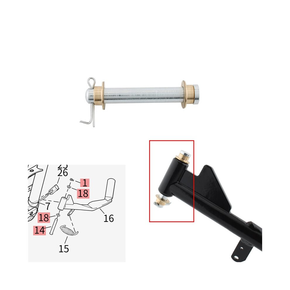 Motorcycle Accessories Kickstand Screw Pin Side Stand Dowel Pin For Sportster Series (Xl883/X48/Xl1200/V72) Silver 6031379152087