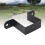 4 Stück 4 x 4 Zoll Strap-Post-Bindungen, graue U-Bügel 9