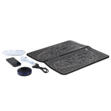 EMS-Fußmassagematte mit 8 Modi und 19 Stufen, Tragbar und Wasserdicht, Ideal für Zuhause und Reisen