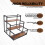 Coffee Syrup Rack 3-Storey Storage Rack Wine Rack Wine Rack Kitchen Seasoning 7