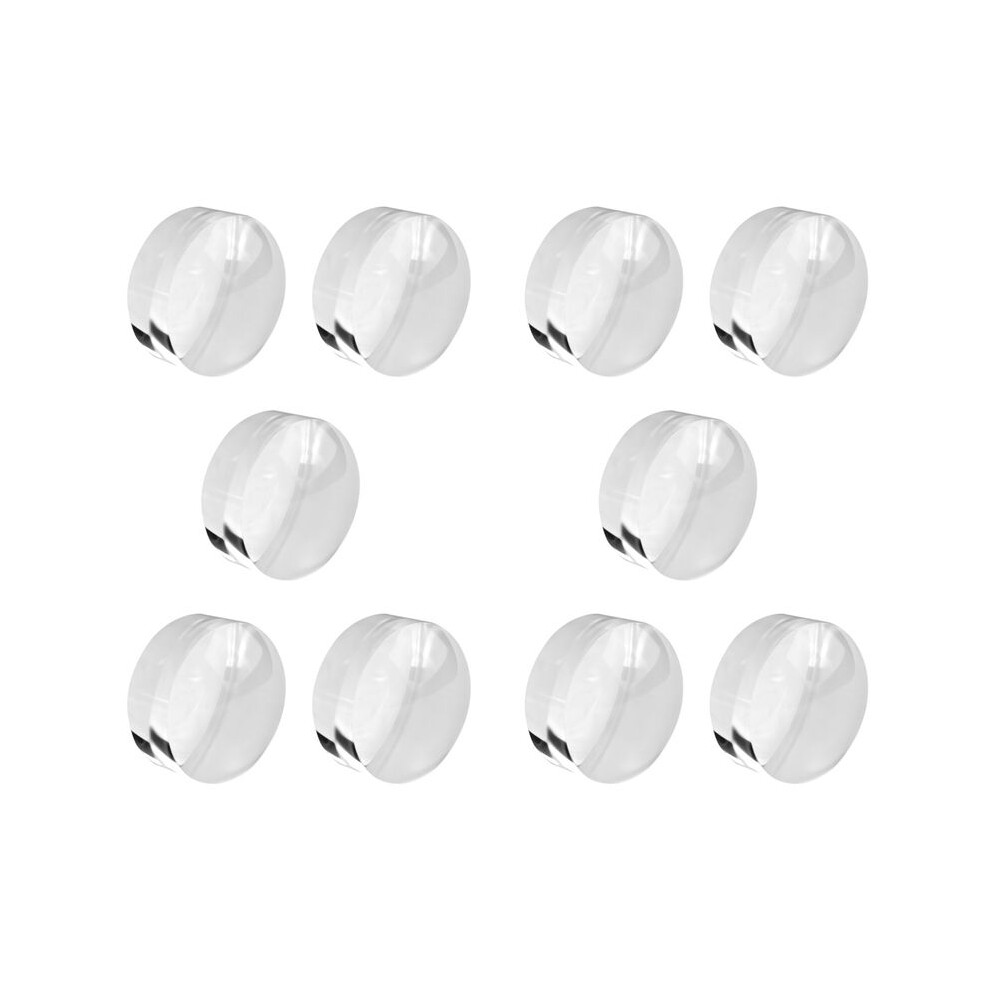 10pcs 2 Inch Magnifying Dome - Portable Paperweight 8X Magnifier Clear Reading Aid Magnifying Glass Dome Easy to Glide