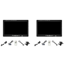 2 Set 7Inch Car VGA Monitor HD Rear View Monitor Video Reversing Monitor Car Accessories