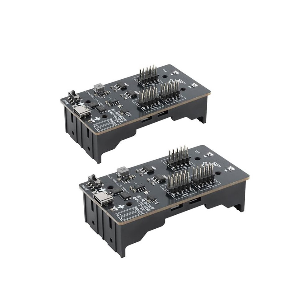 2Pcs Type-C Mcu Ups Power Supply, Lithium Battery Charging & Discharging, 5V/3.3V, Uninterruptible Power Source 4713160665960